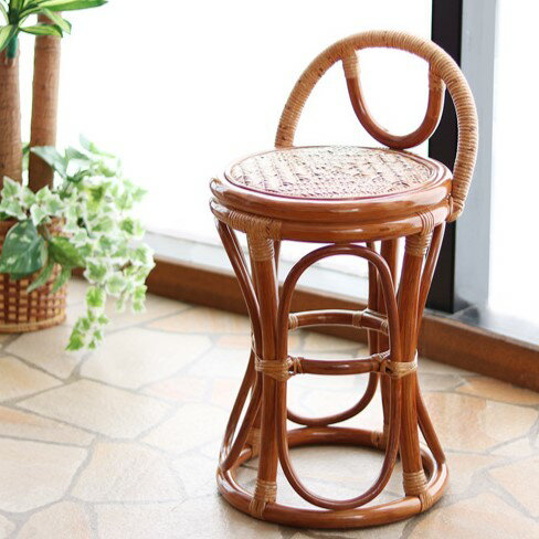 ラタン らくらくスツール チェア 椅子 スツール 一人掛け 籐 インテリア 自然素材 ナチュラル アジアン 和風 旅館 温泉 ホテル 岩盤浴 業務用 サンフラワーラタン C422HR