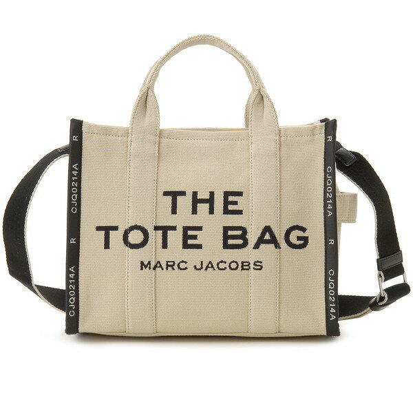 MARC JACOBS マークジェイコブス トートバッグ ザ トート ベージュ M0017027 263 THE TOTE BAG JACQUARD MEDIUM TOTE WARM SAND ブランド 誕生日 新生活 クリスマス プレゼント ギフト 【並行輸入品】