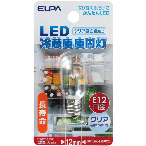 26 mm Cfl - LDT1CN-G-E12-G125 朝日電器 [LED冷蔵庫庫内灯 E12]