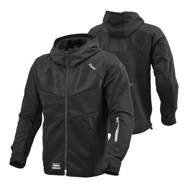 D46759 ジャケット 春夏 ハーフメッシュパーカー DJ-010 ブラック Sサイズ デイトナ(2)