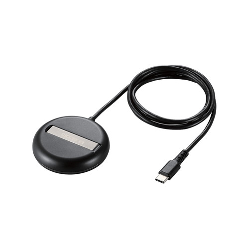 W-MA06BK ELECOM ワイヤレス充電器 Qi認証 Qi2対応 15W/7.5W/5W マグネット式 卓上 スタンド 2Way ケーブル一体 1m ブラック