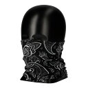 PNW-04 PIPES NECK WARMER BLACK PAISLEY RIDEZ
