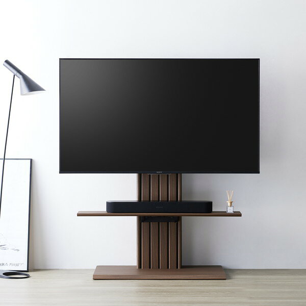 PLW-1210TV-MB 壁寄せTV台 ミドルブラウン 朝日木材加工 [2]