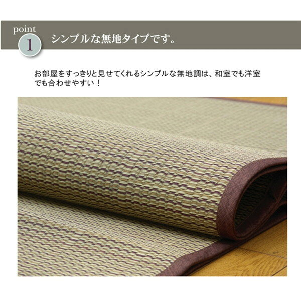 1030230010402 い草花ござカーペット 『DXアロマ 裏貼CP』 江戸間4.5畳(約261×261cm) (裏:不織布) イケヒコ・コーポレーション メーカー直送 [3]