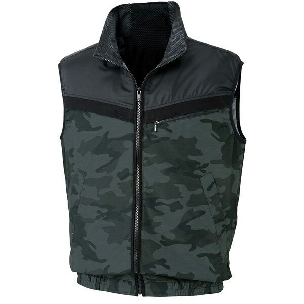 商品説明★ 用途・熱中症対策ウェア★ 特徴・背中の風気路で首筋まで風を流すことができる・保冷剤用メッシュポケットがついている・胸ポケットはファスナー、両脇ポケットはドットボタンで、どちらにもケーブルホールが付いている・腕や肩周りの関節が動かしやすいので、ストレスを感じずに軽やかに作業が行なえる・雷神ベストとデザインがリンクしているので、シーズンを通してウェアを統一できる★ 注意事項※ファン・バッテリーは別売です※故障や事故の原因になりますので、専用ファン・バッテリー以外は使用しないで下さい※全ての空調風神服に対して、溶接等の火花が飛ぶ場所などでは使用厳禁です※炎天下の車内等(高温の場所)に放置しないよう、ご注意ください※羽が折れる可能性があるため、エアーガンによるファンの清掃は行わないでくださいスペック* 左内側バッテリーポケット* 保冷剤用メッシュポケット* 総ゴム仕様* 立ち襟仕様* サイズ：M(着丈64・肩巾44・胸囲112)* 色：チャコール* 素材：タフタ・ポリエステル100%* フロント/胸ポケット：プラスチック(引き手 金属)* ボタン：金属