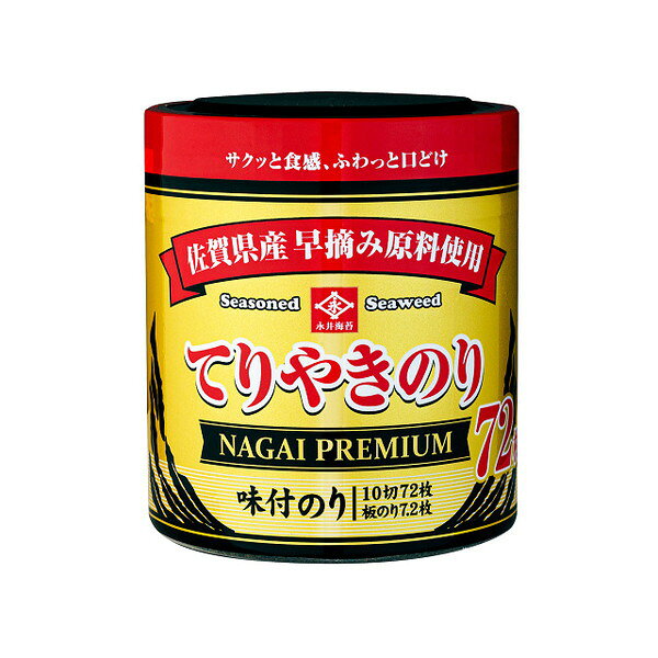 永井海苔 てりやきのり 卓上 10切72枚 ×6 メーカー直送 プレゼント ギフト