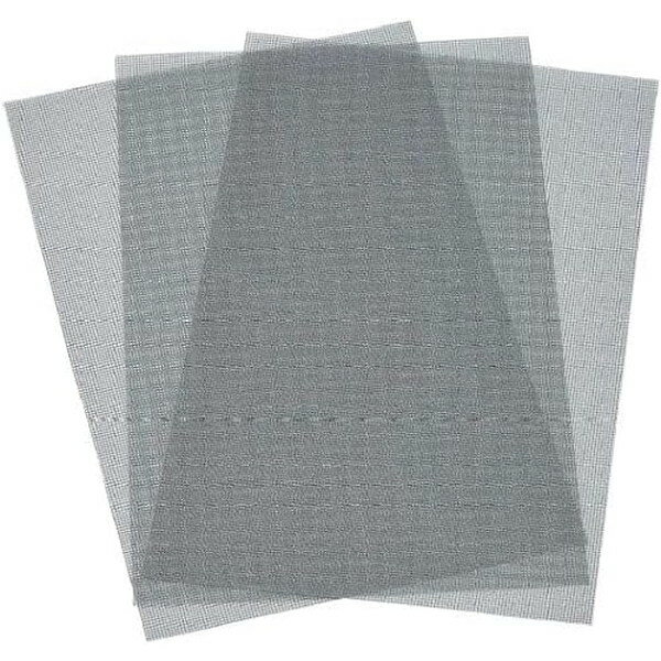 貼るだけ簡単!網戸補修シート 3枚組 グレー コジット