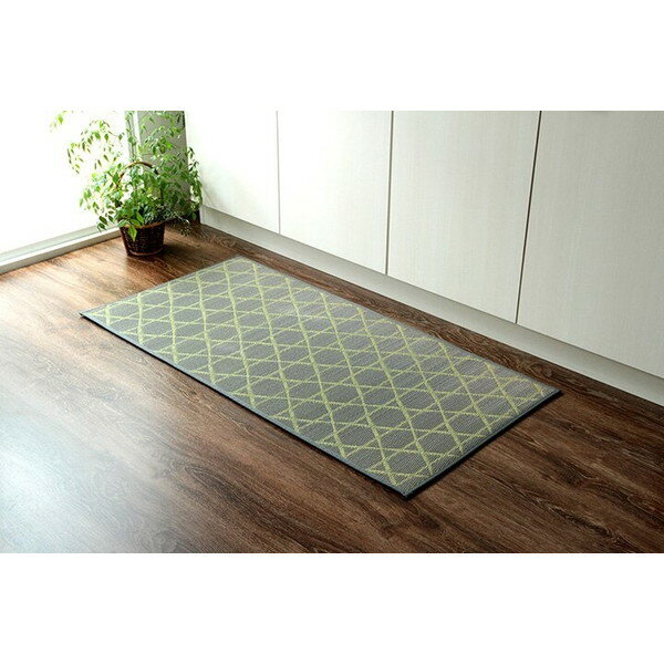 1080840135505 キッチン マット 幅広タイプ い草 畳 60×150cm グレー 和 モダン イケヒコ・コーポレーション メーカー直送