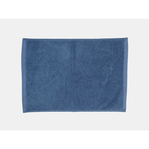 2002 タオル織バスマット 35×50cm ブルー マルナカ メーカー直送