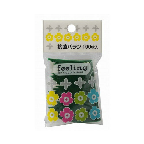 大和物産 feeling 抗菌バラン グリーン 100枚入り