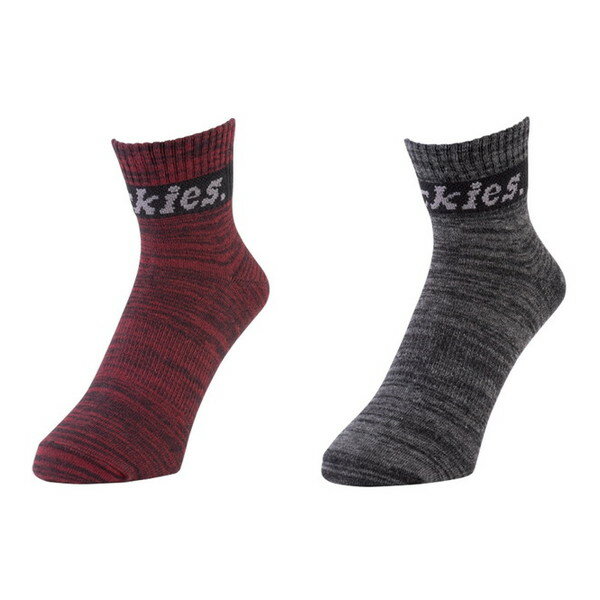 D-3122 カラーミックス F Dickies 制菌 [ロークルーソックス (2足組)]