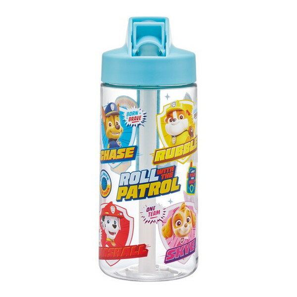 Rakuten - パウパトロール PSTB5 スケーター [ストロー ボトル (水筒 500ml スパウト型 ストロー水筒 プラスチック クリア キッズ 子供用)]