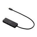 U3H-MH3006BBK ELECOM ブラック [USB Type-C ハブ (USB3.1 Gen1 USB-A×3 HDMI×1 バスパワー 薄型 【T...