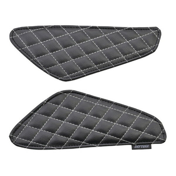 D49169 傷防止シール タンクパッド レブル1100/DCT/T(21-24)専用 レザーニーグリップパッド ブラック デイトナ