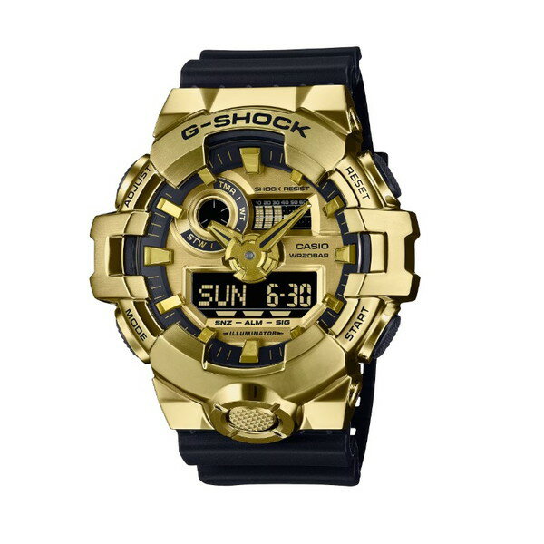 【エントリーでP5倍!20日20:00-27日1:59】 腕時計 時計 CASIO カシオ G-SHOCK メンズ GM-700G-9AJF Gショック GSHOCK ジーショック 700 SERIES クォーツ ウォッチ 防水 ゴールド 誕生日 新生活 クリスマス 父の日 ギフト プレゼント GM700G9AJF(2)