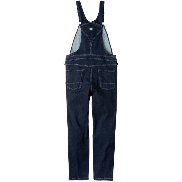 総合通販PREMOA 楽天市場店のD689 INDIGO XXL Dickies ストレッチシルキーデニム [オーバーオール]｜アングル2