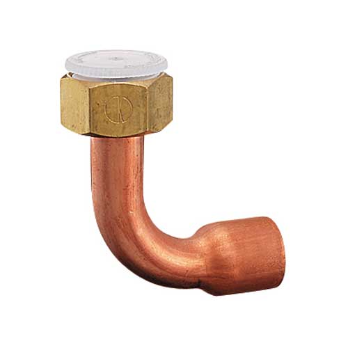 6181-13X15.88 カクダイ [ナットつき銅管エルボ]