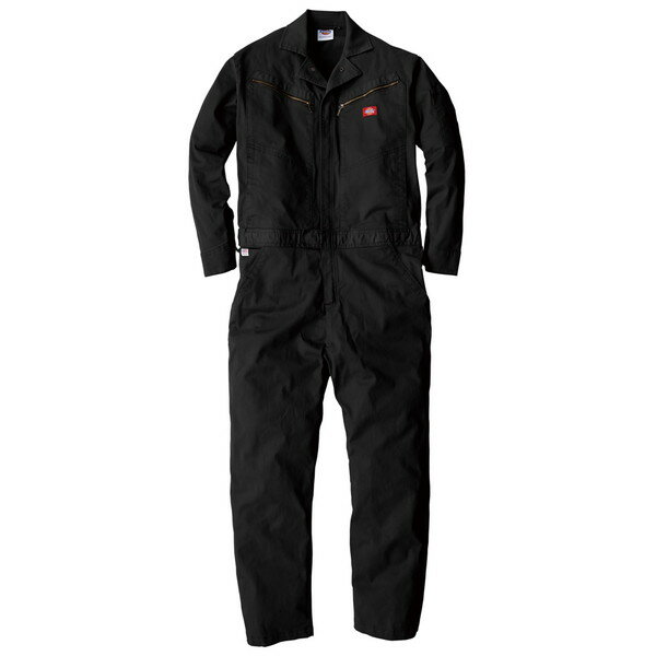 ストレッチツイルツナギD-726 ブラック 4L Dickies [ストレッチツイルツナギ]