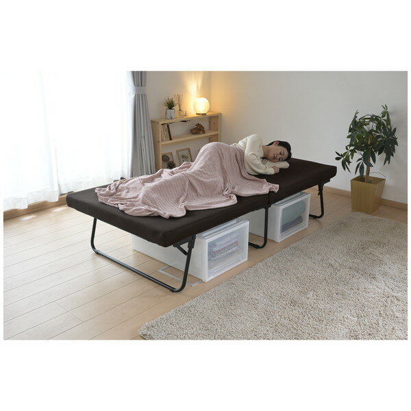 DPB-97200T DBR 山善 [低反発組立要らず折畳みベッド] メーカー直送 3