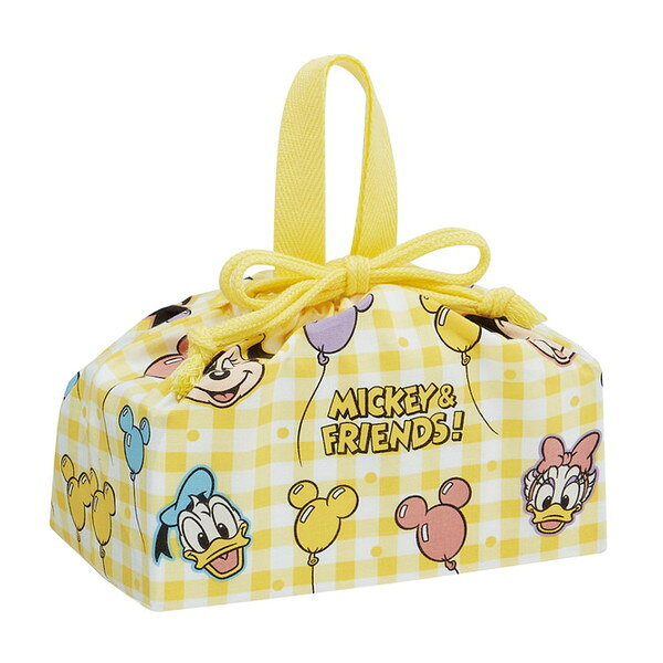 KB7 ミッキー&フレンズ 風船 スケーター ディズニー [お弁当 巾着袋 (子供用)]