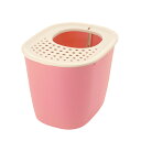 リッチェル 猫 トイレ おしゃれ 砂取りネコトイレ ラプレ コーラルピンク アウトレット エクプラ特割