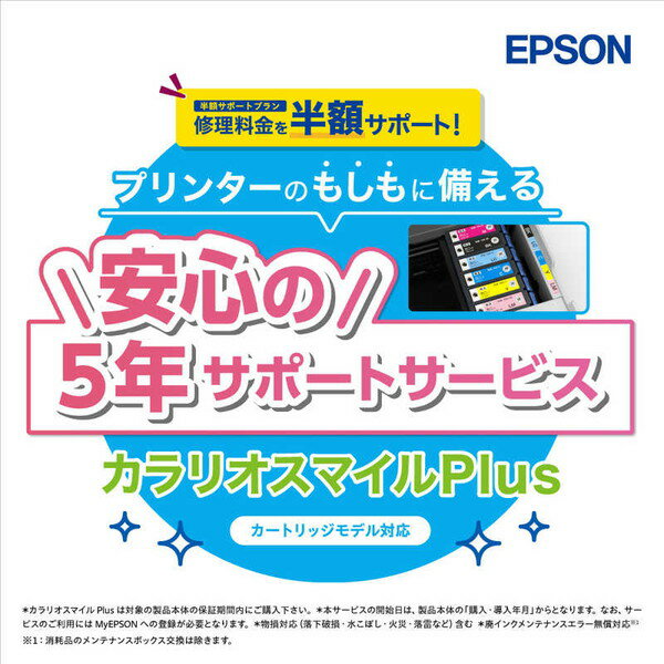 【エントリーでP5倍!20日20:00-27日1:59】 カラリオスマイルPlus 半額サポートプラン エプソン EPSON SL30CD5R カートリッジモデ...