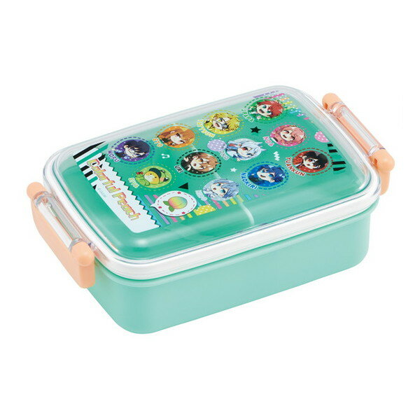 Lunch Boxes - RBF3ANAG カラフルピーチ 25 スケーター [お弁当箱 (子供用 1段 450ml ふわっと盛れるドーム型 抗菌 キッズランチ 日本製)]
