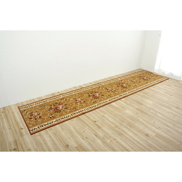 1340560025306 撥水キャンベル マット BE 79×440 イケヒコ・コーポレーション ベージュ [廊下敷き] メーカー直送