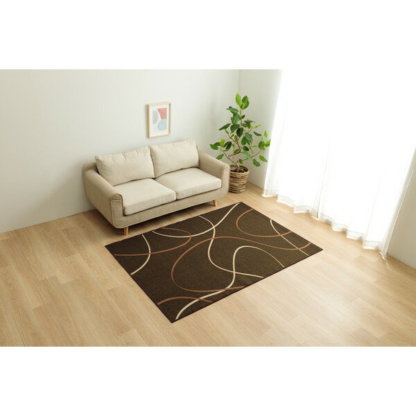 1341480088203 スパニッシュ 1.5畳 DG 133×190 イケヒコ・コーポレーション ダークグリーン [デスクカーペット] メーカー直送