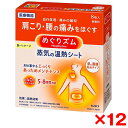 【12個セット】花王 めぐりズム 蒸気の温熱シート 肌に直接貼るタイプ 8枚入
