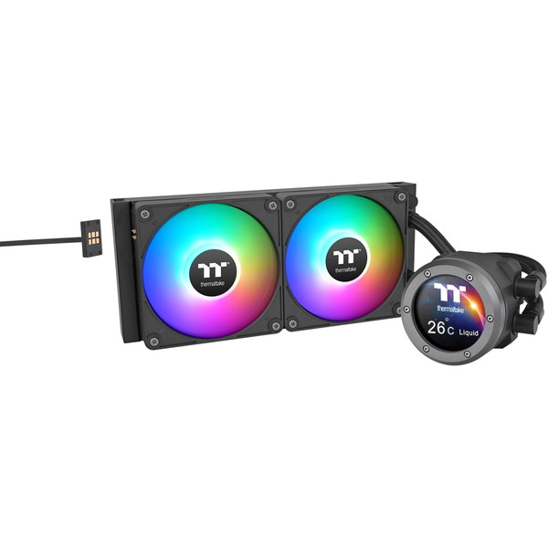 CL-W414-PL12SW-A Thermaltake ブラック TH240 V2 Ultra EX ARGB Sync CPU Liquid Cooler [水冷CPUクーラー]【KK9N0D18P】
