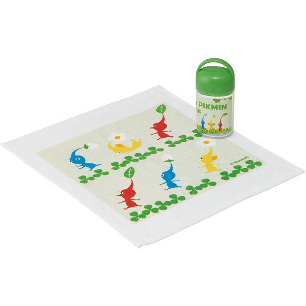 OA5AG ピクミン スケーター 抗菌 おしぼりセット ケース付き おしぼり 32×28cm 日本製 任天堂