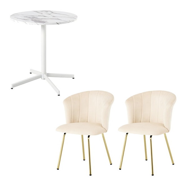 【エントリーでP5倍!20日20:00-27日1:59】 テーブル チェア セット カフェテーブル ダイニングテーブル ラウンドテーブル 丸 円形 おしゃれ デ...