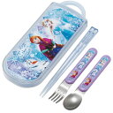 TACC2AG アナと雪の女王 25 スケーター 子供用 お弁当 トリオセット 箸 スプーン フォーク キッズ カトラリー 抗菌 加工 開けやすいスライド式 日本製 ディズニー(3)