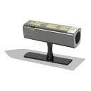 金長 仕上鏝ステン0.3黒塗角柄 120mm 藤原産業