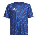 アディダス サッカー 半袖 トレーニング ジャージー キッズ ダークブルー/チームロイヤルブルー/ブライトロイヤル J160 JVV11 JL9523 ADID...
