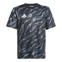 アディダス サッカー 半袖 トレーニング ジャージー キッズ ブラック/グレーファイブ/グレースリー J160 JVV11 JL9524 ADIDAS