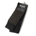 HUGO BOSS ヒューゴボス 靴下 ブラック 黒 メンズ 2足 50518531 001 2P SOCKS BLACK ブランド 誕生日 新生活 父の日 ク...