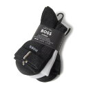 HUGO BOSS ヒューゴボス 靴下 ブラック ホワイト グレー 黒 白 メンズ 3足 50524324 960 3P SOCKS OPEN MISCELLA...