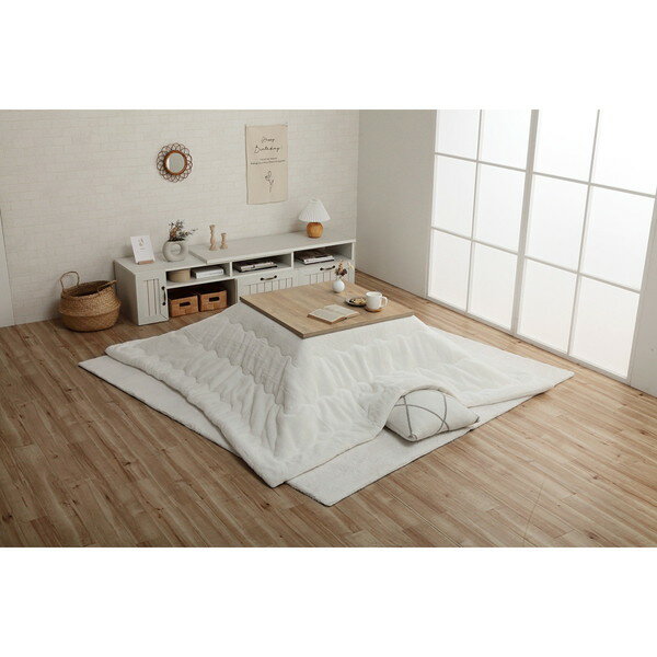 こたつ布団 イケヒコ・コーポレーション 1181670270311 ラピアス 大判正方形 掛 SWH 205X205 スノーホ..