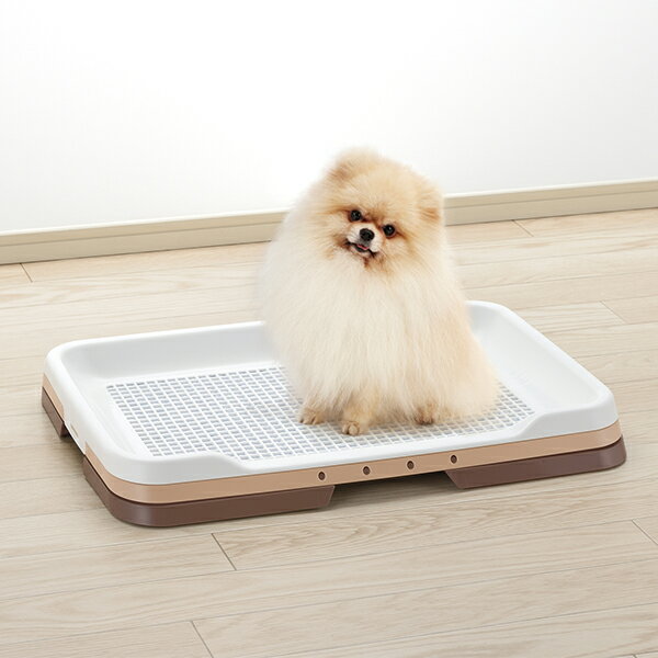 Richell お掃除簡単ステップトレー レギュラー ブラウン