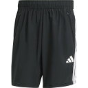 アディダス ランニングパンツメンズ エッセンシャルズ トレーニング スリーストライプス ウーブンショーツ ブラック J/S7 KVZ49 JC7718 ADID...