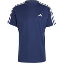 アディダス ランニングシャツメンズ トレイン エッセンシャルズ スリーストライプス ブルー J/L BXH41 IB8152 ADIDAS(4)