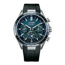 腕時計 時計 CITIZEN シチズン ATTESA アテッサ CC4050-18L ブルー ブラック 青 黒 エコ・ドライブ電波時計 メンズ ウォッチ 誕生日 新生活 父の日 クリスマス プレゼント ギフト CC405018L
