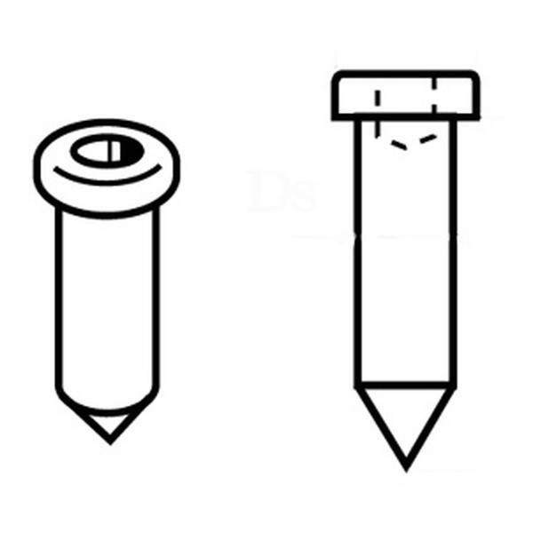 極小埋め込みピン 0.5mm 穴つき 4446 さかつう