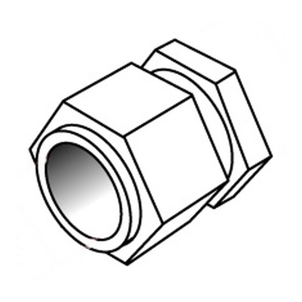 六角管継手 ダブル 平径1.2mm 4454 さかつう