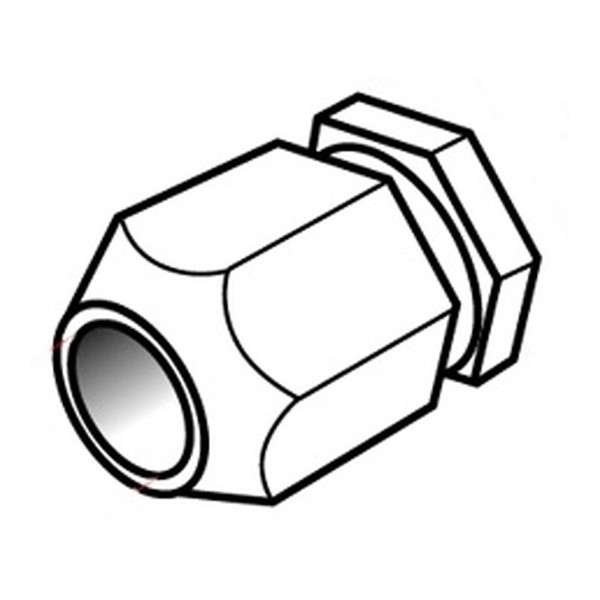 六角管継手 ダブル 平径1.5mm テーパー付 4460 さかつう