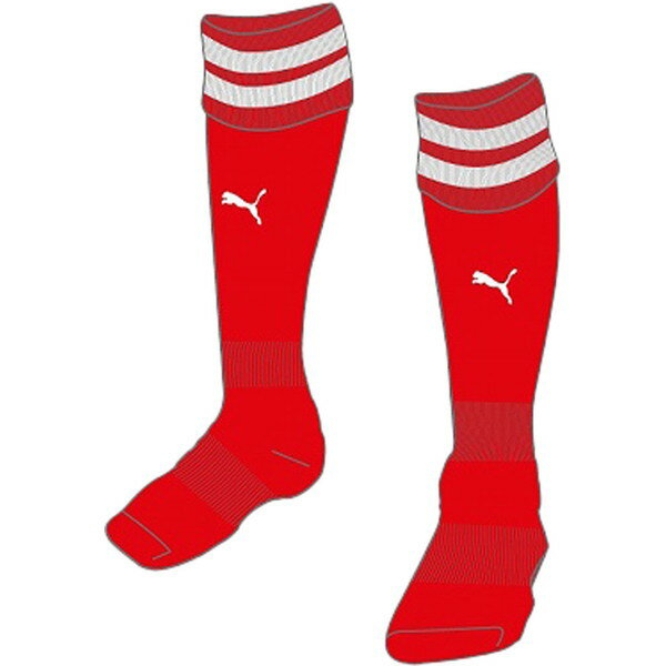 プーマ サッカーソックス ラインイリ ジュニア ストッキング 2.1cm 729882 01 PUMA