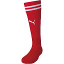 プーマ サッカーソックス ラインイリ ジュニア ストッキング 2.4cm 729882 01 PUMA