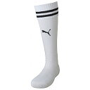 プーマ サッカーソックス ラインイリ ストッキング ホワイト 3.0cm 729881 04 PUMA